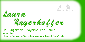 laura mayerhoffer business card